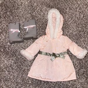 American Girl Pretty Pink coat set